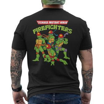 Firefighter Ninja Men's T-shirt Back Print | Mazezy