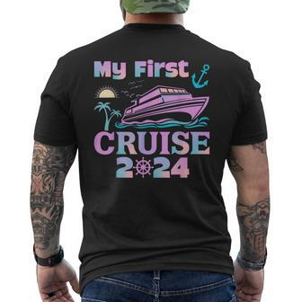 My First Cruise 2024 Matching Family Cruise Men's T-shirt Back Print - Seseable