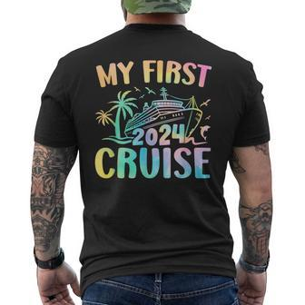 My First Cruise 2024 Vacation Matching Family Cruise Ship Men's T-shirt Back Print - Thegiftio