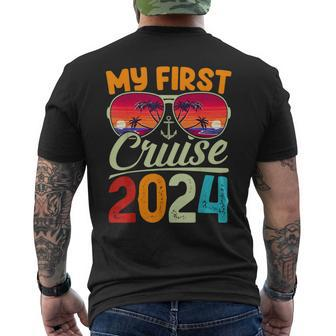 My First Cruise 2024 Cruise Vacation Trip Matching Men's T-shirt Back Print - Monsterry UK