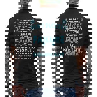 If At First You Don't Succeed Data Science Statistics Men's T-shirt Back Print - Thegiftio