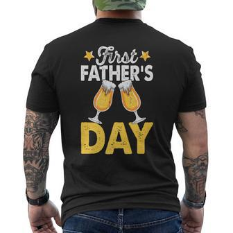 First Father's Day 2024 Fathers Day Women Men's T-shirt Back Print - Seseable