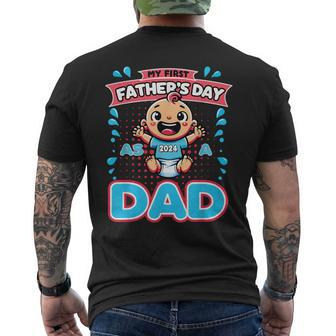 My First Father's Day As A Dad Father's Day 2024 -Best Dad Men's T-shirt Back Print - Seseable