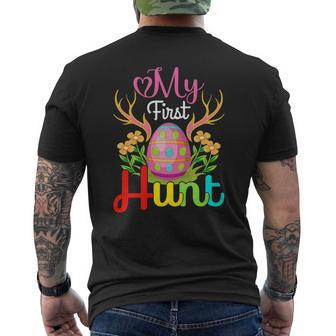 My First Hunt Colorful Easter Day Egg Hunt 2022 Mens Back Print T-shirt - Thegiftio UK