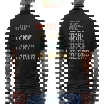 First Name Daniel The Man The Myth And The Legend V2 Mens Back Print T-shirt - Thegiftio UK