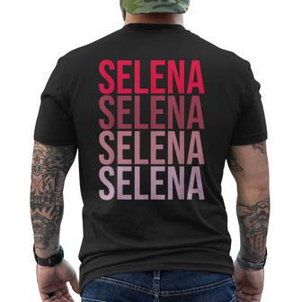 First Name Selena I Love Selena Men's T-shirt Back Print - Monsterry DE