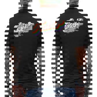 First Name Travis Vintage Personalized Men's T-shirt Back Print - Monsterry