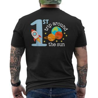 First Trip Around The Sun Toddler 1St Birthday One Year Old Men's T-shirt Back Print - Monsterry DE