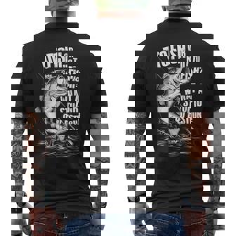 To Fish Or Not To Fish What A Stupid Question Cool Fishing Men's T-shirt Back Print - Thegiftio