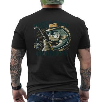 Fishing Reel Cool Grandpa Fathers Day Bass Dad Men's T-shirt Back Print - Seseable