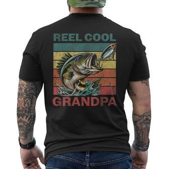Fishing Reel Cool Grandpa Fathers Day Bass Dad Men's T-shirt Back Print - Thegiftio UK