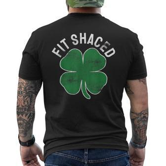 Fit Shaced Irish Drinking St Patricks Day Shamrock Mens Back Print T-shirt - Thegiftio UK