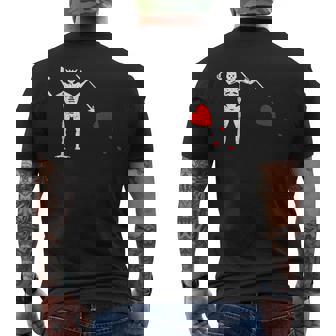 Flag Of Blackbeard Jolly Roger Pirate Flag Men's T-shirt Back Print - Thegiftio