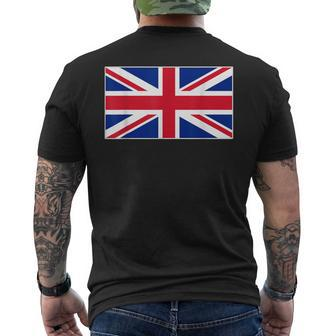 Flag United Kingdom Union Jack British Flags Top Men's T-shirt Back Print - Monsterry CA