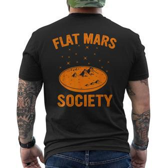 Flat Mars Society Surviving Mars Space Exploration Men's T-shirt Back Print - Monsterry