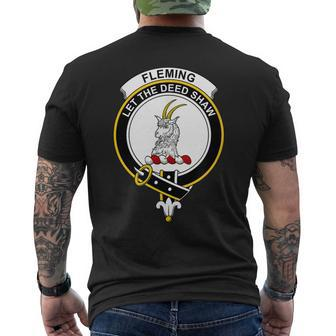Fleming Coat Of Arms Family Crest Mens Back Print T-shirt - Thegiftio UK