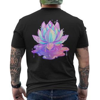 Fleur De Lotus Psychédélique Psychédélique Rave Cosmique T-shirt imprimé au dos - Cadeauxyz
