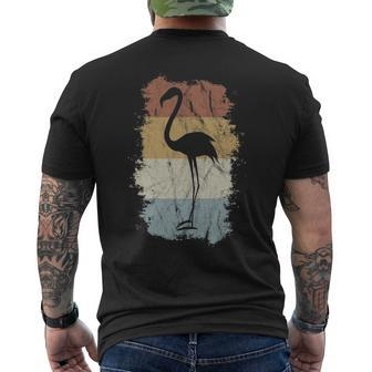 Florida Retro Flamingo Trendy Vintage Silhouette Men's T-shirt Back Print | Mazezy