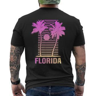 Florida Sunset Colors Aesthetic Classic Men's T-shirt Back Print - Thegiftio UK