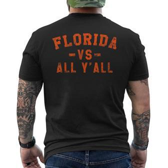 Florida Vs All Yall Represent Fl State Y'all Gator Men's T-shirt Back Print - Seseable