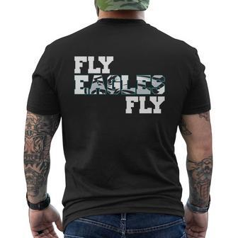 Fly Eagles Fly V2 Mens Back Print T-shirt - Thegiftio UK