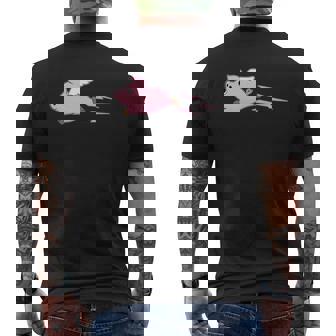 Flying Pig Mens Back Print T-shirt - Thegiftio