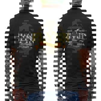 Flynn Irish Surname Flynn Irish Family Name Celtic Cross Men's T-shirt Back Print - Seseable