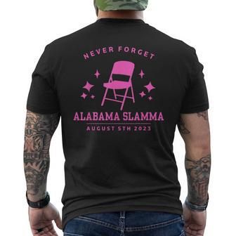 Folding Chair Never Forget Alabama Slamma Montgomery 2023 Men's T-shirt Back Print - Monsterry