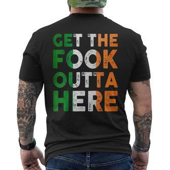 Get The Fook Outta Here Men's T-shirt Back Print - Monsterry