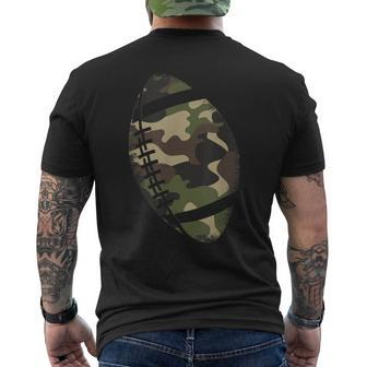Football Camouflage College Team Coach Camo Men's T-shirt Back Print | Mazezy