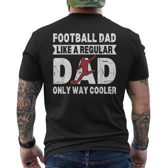 Football Dad Fathers Day Football Dad Men's T-shirt Back Print - Monsterry AU