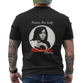 Forever Our Lady With Michelle Obama Mens Back Print T-shirt - Thegiftio UK