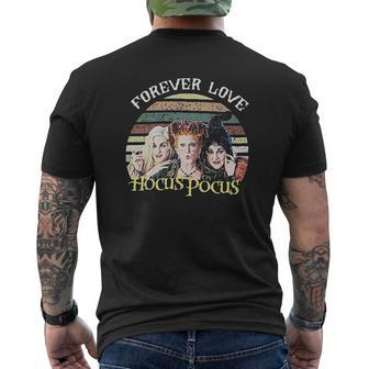 Forever Love Hocus Pocus Halloween Mens Back Print T-shirt - Seseable