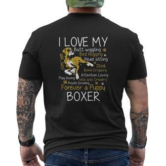 Forever A Puppy Boxer Mens Back Print T-shirt - Thegiftio UK