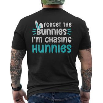 Forget The Bunnies I'm Chasing Hunnies Toddler Easter Men's T-shirt Back Print - Monsterry DE