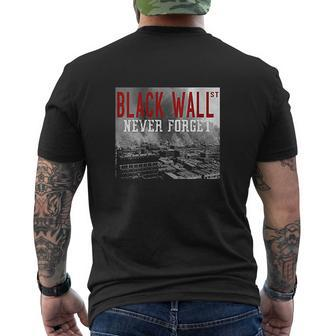 Never Forget Our History Black Wall Street Mens Back Print T-shirt - Thegiftio UK