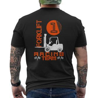 Forklift Driver Forklifter Forkstacker Fork-Lift Truck No 1 Ver2 Mens Back Print T-shirt | Mazezy