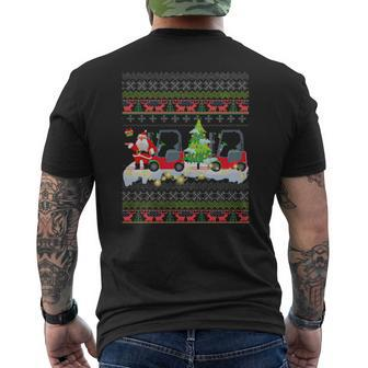 Forklift Operator Forklift Driver Forklift Truck Christmas Mens Back Print T-shirt | Mazezy