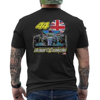 Formula Racing Car Las Vegas Circuit Race 44Hamilton Fan Men's T-shirt Back Print - Thegiftio UK