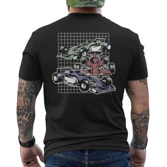 Formula Racing Fan Great For Speed Freaks Men's T-shirt Back Print - Monsterry UK