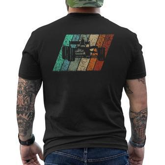 Formula Racing Retro 70S Vintage Silhouette Distressed Men's T-shirt Back Print - Monsterry UK