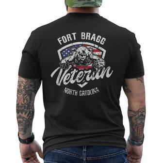 Fort Bragg Veteran 82Nd Airborne Xviii Airborne Corps Men's T-shirt Back Print - Monsterry CA