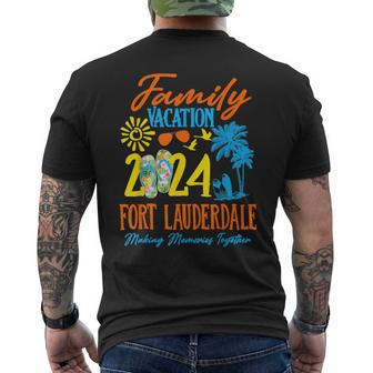 Fort Lauderdale Florida Vacation 2024 Matching Family Group Men's T-shirt Back Print - Monsterry AU