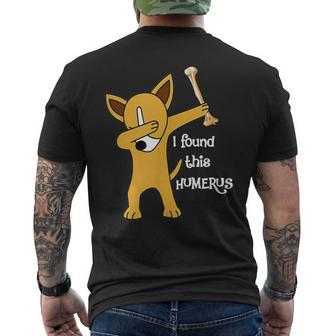 I Found This Humerus Dabbing Dog Men's T-shirt Back Print - Monsterry UK