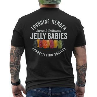 Founding Member Jelly Babies Appreciation Society Men's T-shirt Back Print - Thegiftio UK