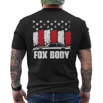 Foxbody Classic American Old Muscle Car Maximum Horsepower Men's T-shirt Back Print - Monsterry UK