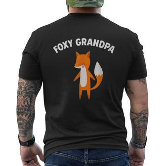 Foxy Grandpa Lovely Fox Mens Back Print T-shirt | Mazezy