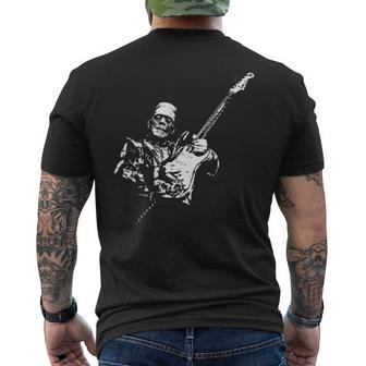 Frankenstein Guitar Player Men's T-shirt Back Print - Thegiftio UK