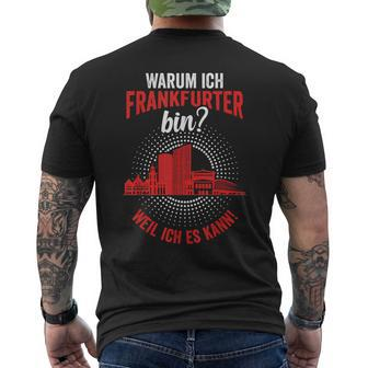 Frankfurt Skyline Bembel Frankfurt Handkäs T-Shirt mit Rückendruck - Seseable