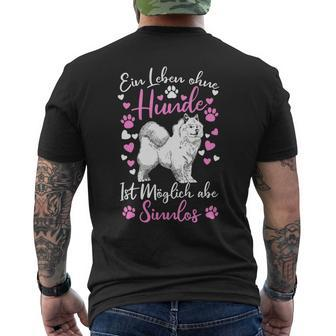 Frauchen Dog Lover Ein Leben Ohne Hunde Ist Sinnlos Long-Sleeved T-Shirt mit Rückendruck - Seseable